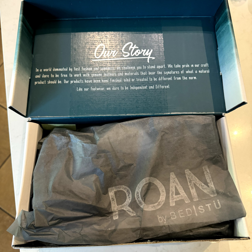NIB ROAN by Bed Stu Kit Cutout Bosco Grey Gladiator Sandals Leather Size 9/39 - Picture 7 of 9